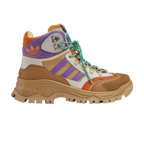 Adidas x Gucci Lace Up Boot 'Brown Purple' (Women's)