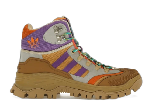 Gucci x Adidas Laced Up Boots Brown Purple (Women's)