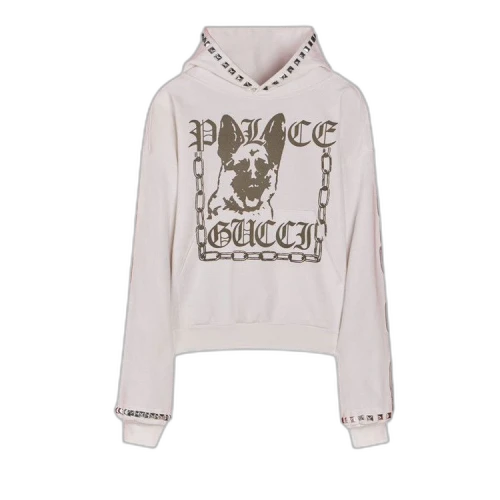 Gucci x Palace Printed Cotton Jersey Sweatshirt With Studs 'Off White'