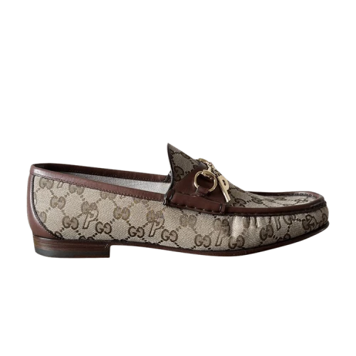 Palace x Gucci GG-P Canvas Horsebit Loafer 'Beige'