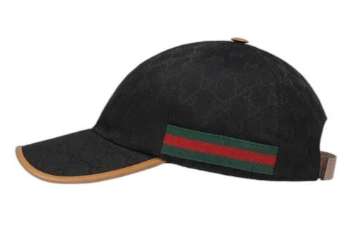 Gucci GG Canvas Baseball Cap Black/Beige