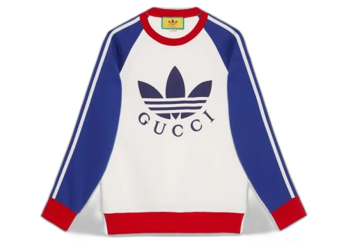 Gucci x Adidas Sweatshirt White/Blue/Red