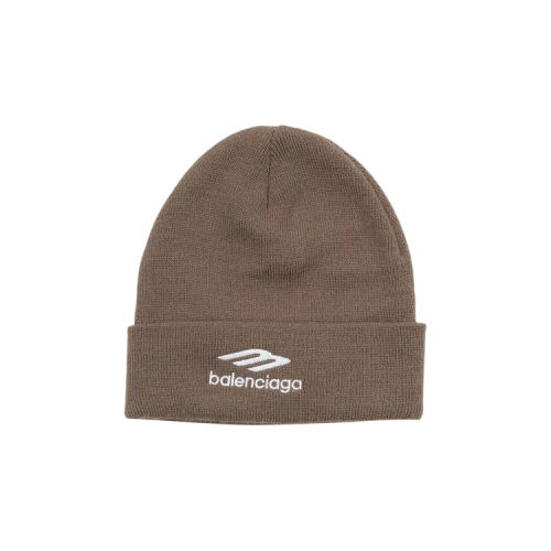 Balenciaga Sports Icon Beanie 'Tobacco/White'