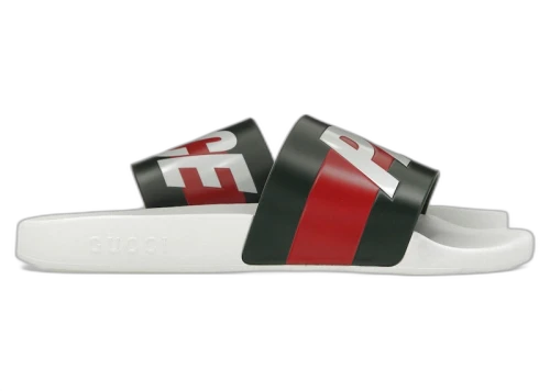 Palace x Gucci Logo Web Slide Sandal White (Women's)
