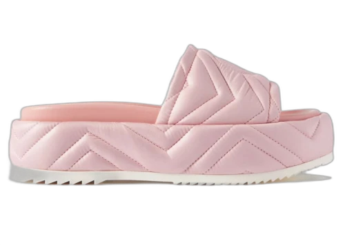 Gucci Quilted Angelina Platform 55 mm Sandal Powder Pink (Women's)