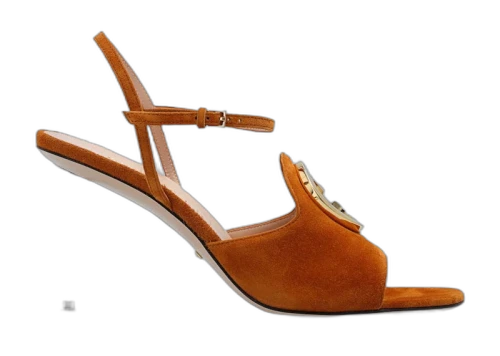Gucci Blondie GG (85mm) Sandals Brown (Women's)