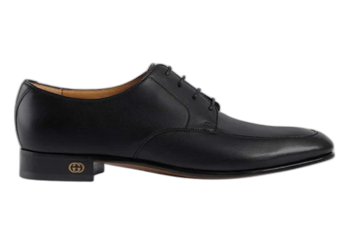 Gucci Leather Lace-up Shoes Black