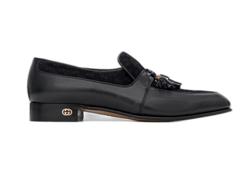 Gucci Tassel GG Loafers Black