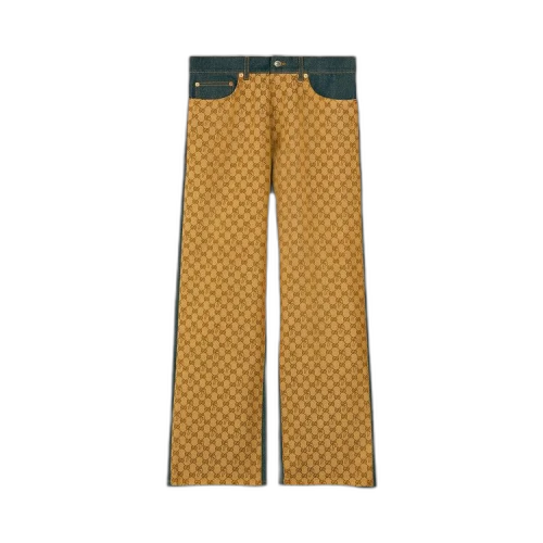 Gucci x Palace GG-P Pattern Baggy Jeans 'Dark Blue'
