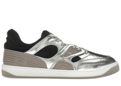 Gucci Basket Low Silver Black