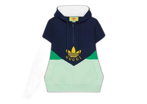 Gucci x adidas Hooded Sweatshirt Blue