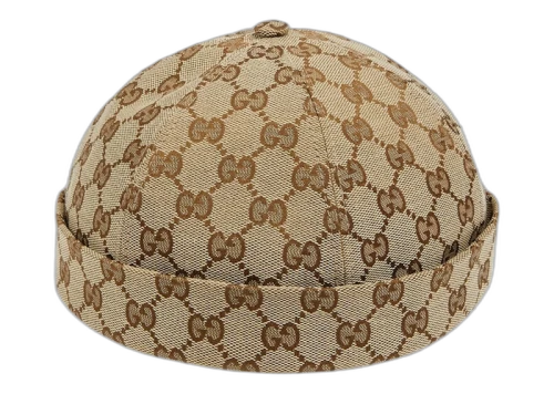 Gucci GG Cotton Canvas Hat Beige/Ebony