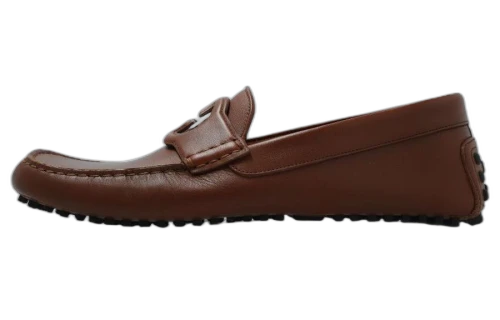Gucci Interlocking G Moccasins Brown