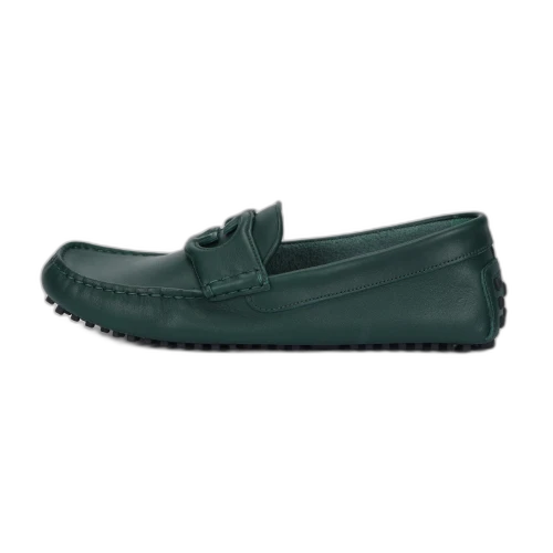 Gucci Interlocking G Moccasins Green