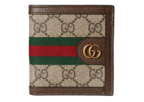 Gucci Ophidia GG Web Wallet Beige/Ebony
