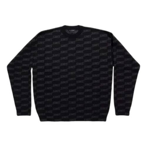 Balenciaga BB Monogram Crewneck Black