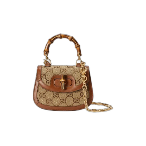 Gucci Bamboo 1947 Mini Top Handle Bag 'Beige'