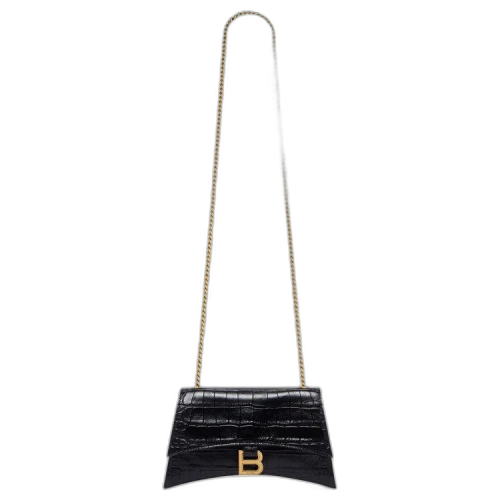 Balenciaga Crush Chain Shoulder Bag 'Black'