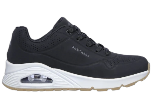 Skechers UNO Stand on Air Black White Gum (Women's)
