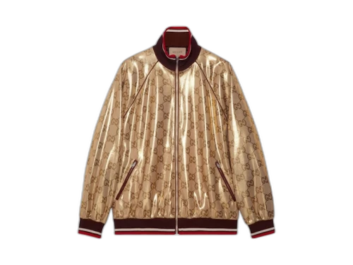 Gucci GG Technical Jersey Zip Jacket Gold