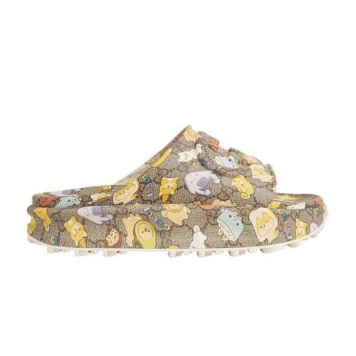 Pikarar x Gucci Slide Sandal 'GG Animal Print'