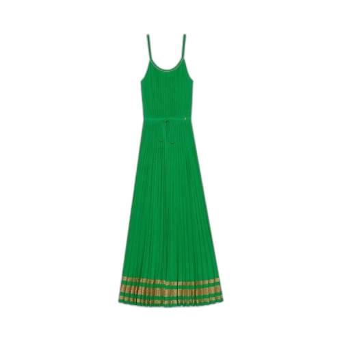 Gucci Dress With Interlocking G 'Green/Gold'