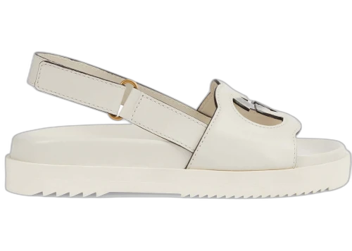Gucci Interlocking G Sandal GG White (Women's)