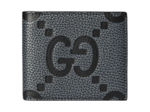 Gucci Maxi GG Wallet Dark Grey and Black