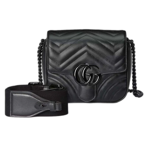 Gucci GG Marmont Matelasse Shoulder Bag Black