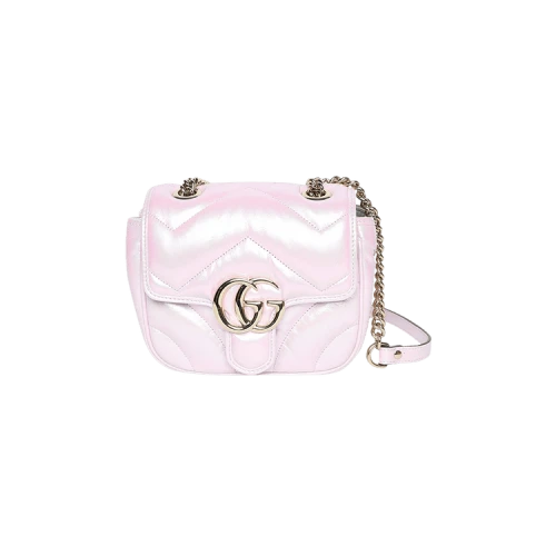 Gucci Marmont Mini Shoulder Bag 'Iridescent Escape Pink'
