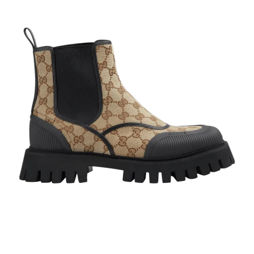 Gucci GG Ankle Boot 'Beige Ebony'