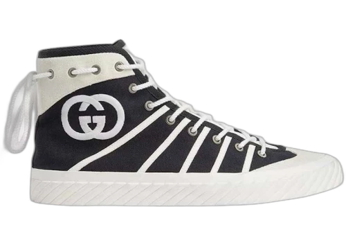 Gucci GG Tortuga High Sneakers Black White