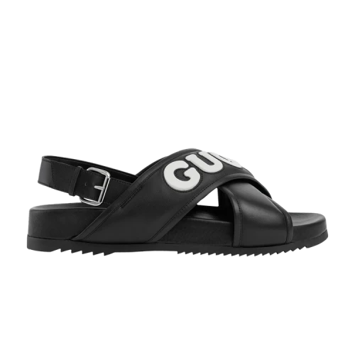 Gucci Crossover Sandal 'Black White'
