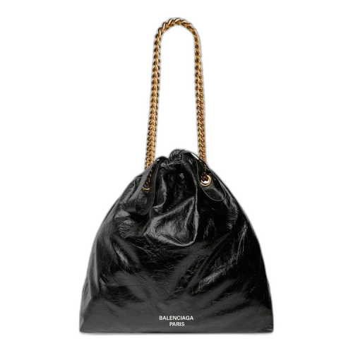 Balenciaga Crush Tote Bag Black