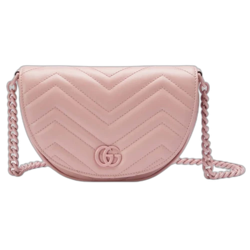 Gucci GG Marmont Matelasse Chain Mini Bag Light Pink
