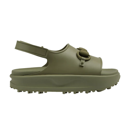 Gucci Horsebit Flatform Sandal 'Green'