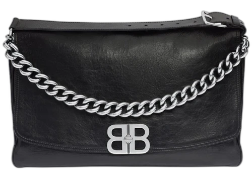 Balenciaga BB Soft Large Flap Bag Black