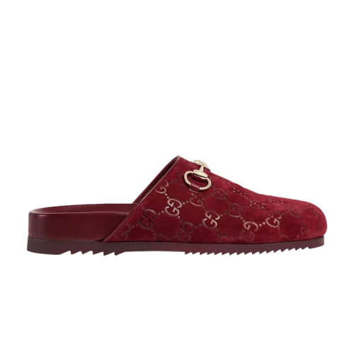 Gucci Horsebit Slipper 'GG - Red' (Women's)
