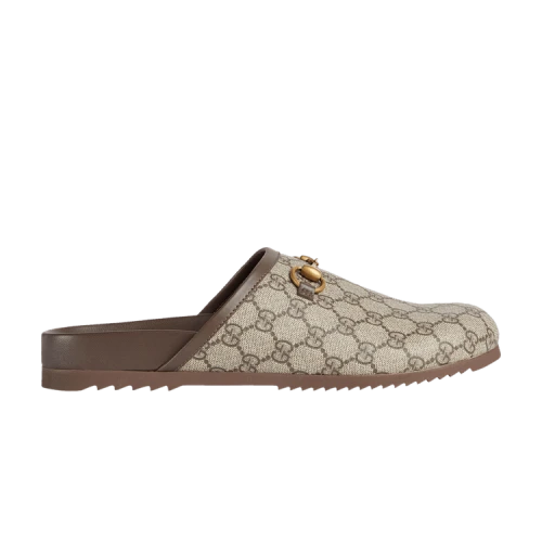 Gucci GG Horsebit Slipper 'Beige'