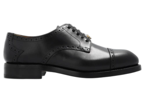 Gucci GG Logo Derby Shoes Black