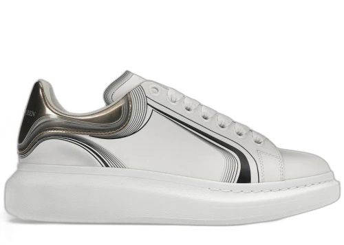 Alexander McQueen Oversized White Silver