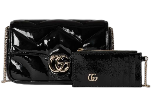 Gucci GG Marmont Mini Bag with Card Case Black