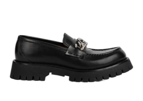 Gucci Interlocking G Chain Loafer Black