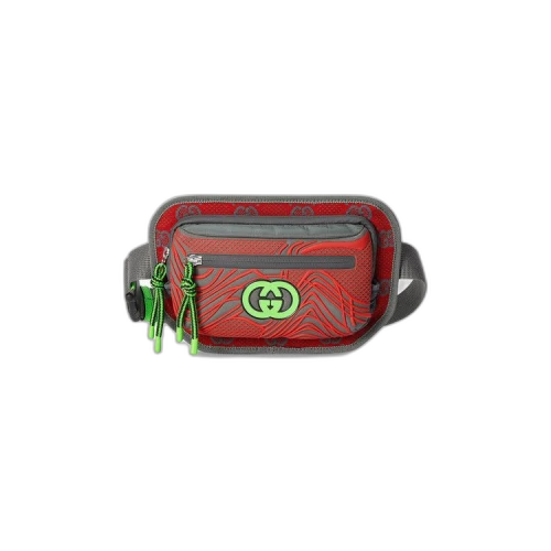 Gucci GG Nylon Belt Bag 'Grey/Multicolor'