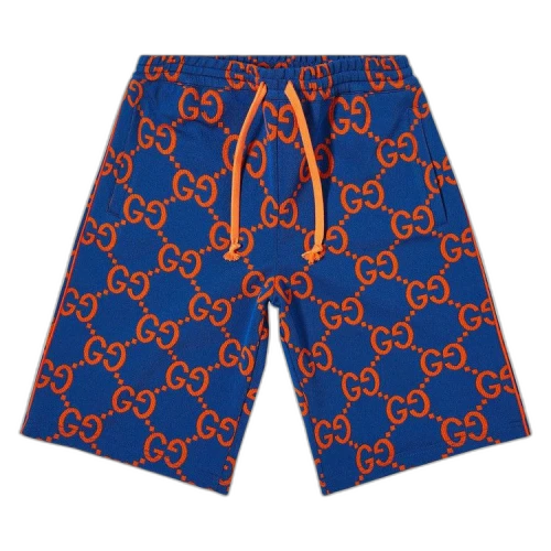 Gucci GG Jacquard Shorts 'Blue/Orange'