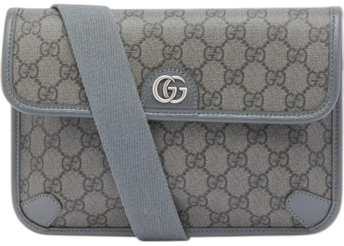 Gucci GG Supreme Jacquard Belt Bag Dark Grey
