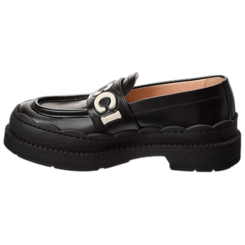 Gucci Leather Loafers Black (Women's)