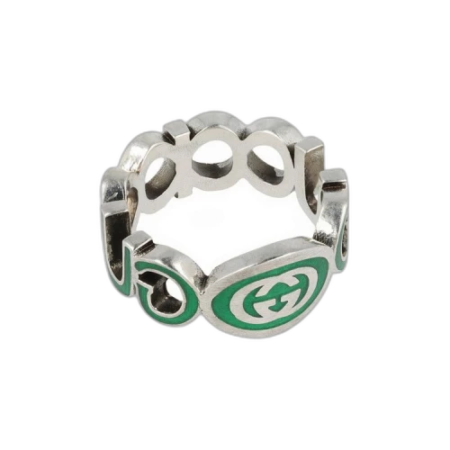 Gucci Sterling Silver Interlocking G Ring Silver