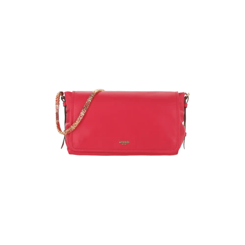 Moschino Logo-Lettering Crossbody Bag Red