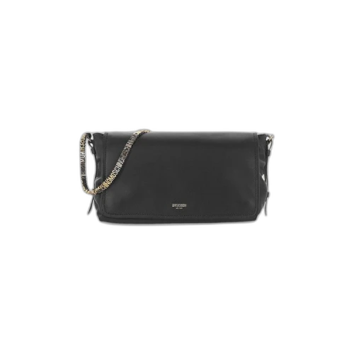 Moschino Logo-Lettering Crossbody Bag Fantasy Print Black